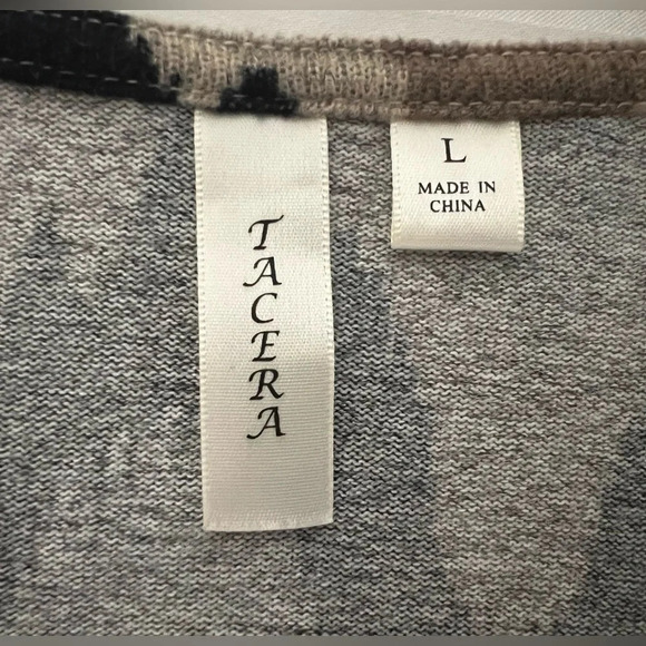 TACERA Women’s Earthy Tone Aztec Chevron 3/4 Sleeve Dress Large - Picture 9 of 14